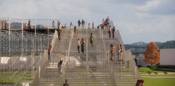 송현녹지광장에 12m 높이 전망대 조형물 